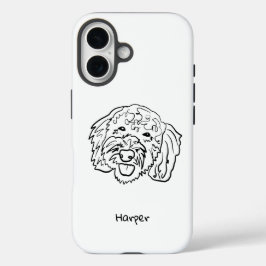 Contorno do Poodle Chic: Personalize sua Capa de t