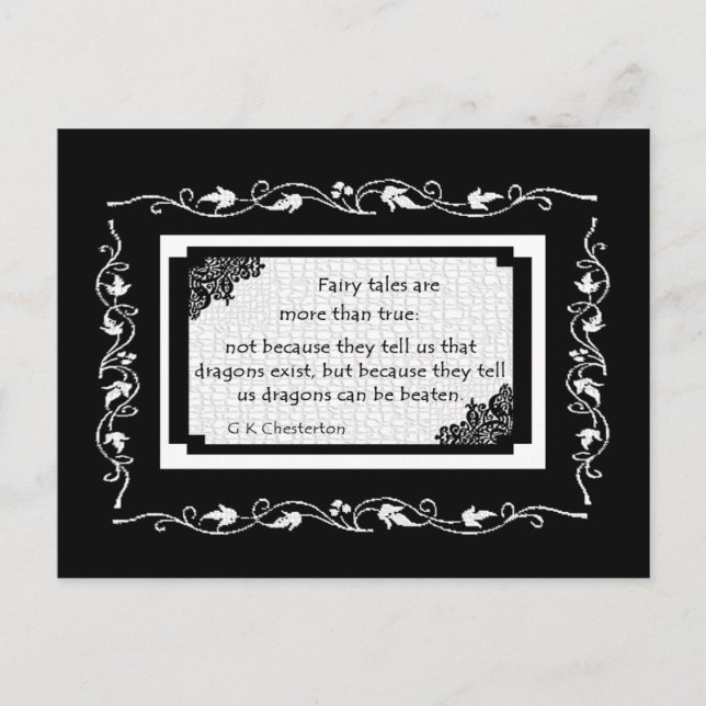 Contos De Fadas São... Cartão Postal (Frente)