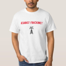 Contra o t-shirt de passeio do começo de Fracking