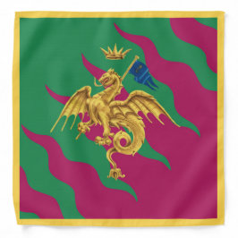 Contrada del Drago (Dragão) Palio di Siena Bandana