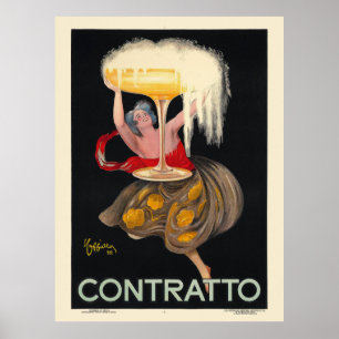 Contratto France Poster vintage 1922