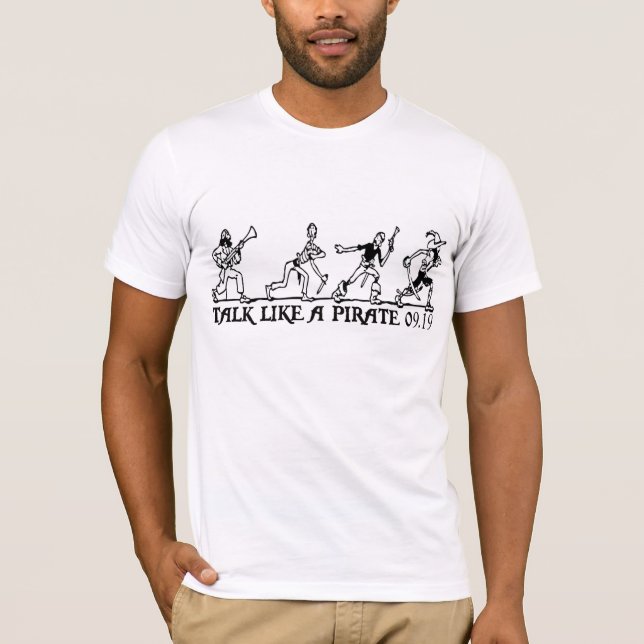 conversa como um t-shirt do pirata (Frente)
