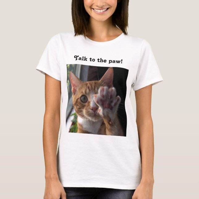 conversa do gato ao t-shirt da pata (Frente)