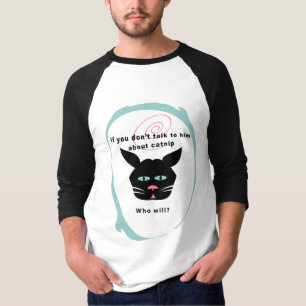 Conversa do humor do catnip do gato a sua camisa