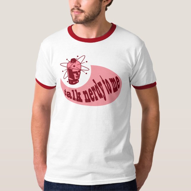 Conversa Nerdy a mim t-shirt (Frente)