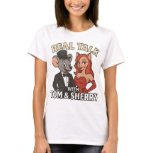 Conversa Real com a Camiseta da Mulher de Tom e Sh