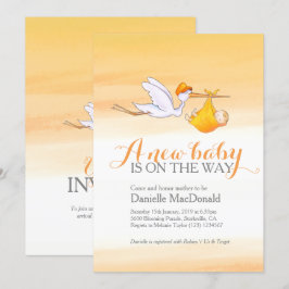 Conversar com convites para chás de bebês