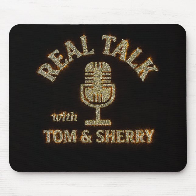 Conversar com Tom e Sherry Podcast Mouse Pad (Frente)