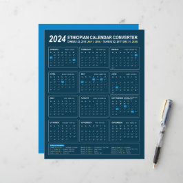 Conversor de Calendário Etíope para 2024