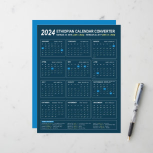 Conversor de Calendário Etíope para 2024