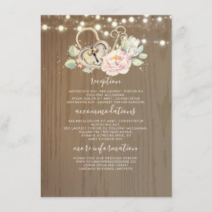 Convidado chave da informação do casamento do