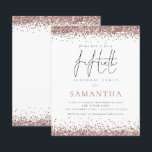 Convidado de 50.ª Parte para Glitter Dourado de Gl<br><div class="desc">Há duas opções de papel a escolher para esse tamanho (4, 5 x 5, 6") na faixa de Orçamento. Para este produto, eu recomendaria o semibrilho, que é um estoque de cartão de 110 gsm, semelhante em espessura a um cartão postal. A opção Satin é um papel muito mais fino,...</div>