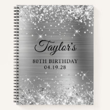 Convidado de Aniversário de 80 anos em Glittery Si