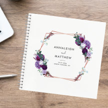 Convidado de Casamento Botânico Roxo Floral