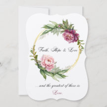 Convidado de casamento Fé, Esperança e Amor