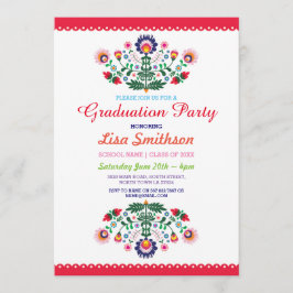 Convidado de Graduação Fiesta Convite Mexicano