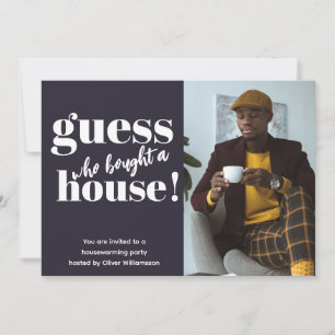 Convidado do Bold Minimalist Photo Housearming Par