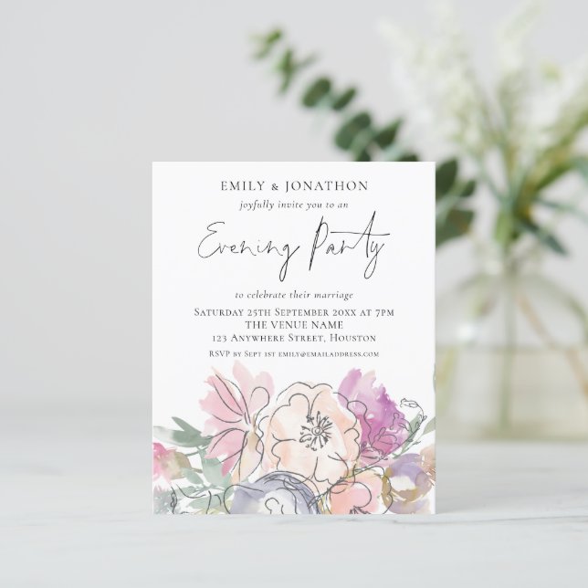 Convidado do Partido de Casamento Florals (Em pé/Frente)