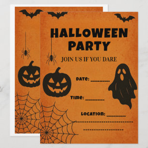 Convidado do Partido Vintage Halloween   Ícones as