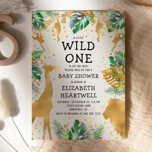 Convidado Dourado Ecru Neutral Safari Verde