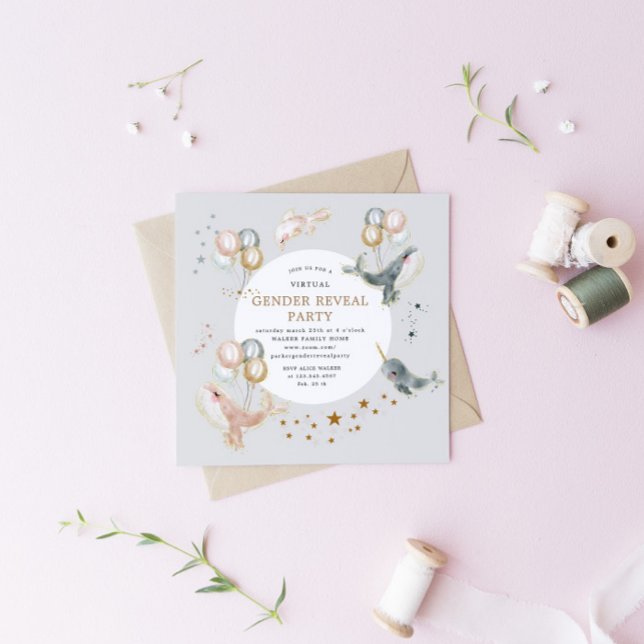 Convidado para a festa de revelação de sexo virtua (Criador carregado)