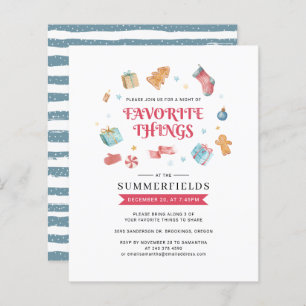 Convidado para Coisas Favoritas de Natal de Orçame