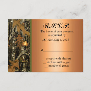Convidado RSVP de Casamento de Camo