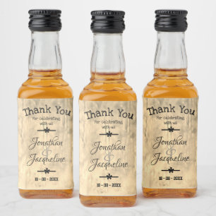 Convidado Rustic Chic Personalizado Obrigado A Fav