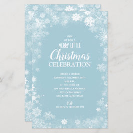 Convidados de Orçamento de Férias de Natal Azul no