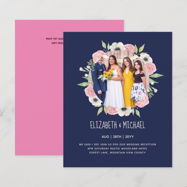 Convidados de Recepção de casamento PHOTO de Tendê (Frente/Verso)