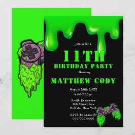 Convidados para Festa de aniversário de 11 Slime e