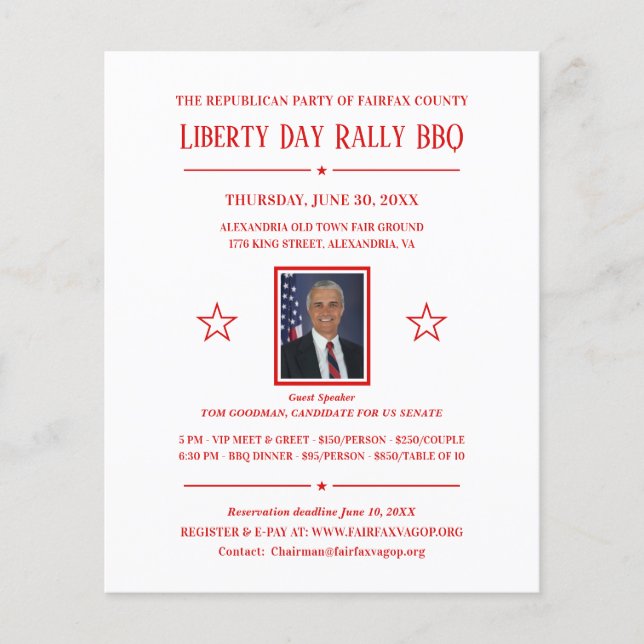 Convidar com Foto para o Fundraising da Campanha P (Frente)