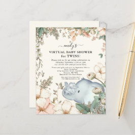 Convidar Gêmeos de Chás de fraldas Virtuais de Ele