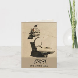 Convite 100º aniversário do Monograma Elegante