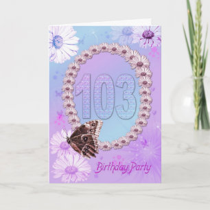 Convite 103rd Bithday party Invitation