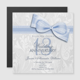 Convite 13º Aniversário de Casamento com Renda Damasko e A