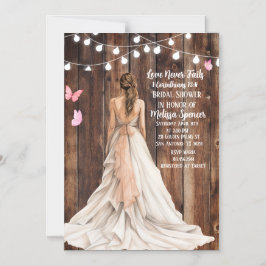 Convite 1 Corinthians 13:8 Bridal Shower Invitation