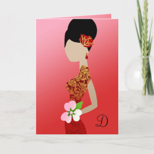 Convite 311-Convite para Chás de noiva asiáticos