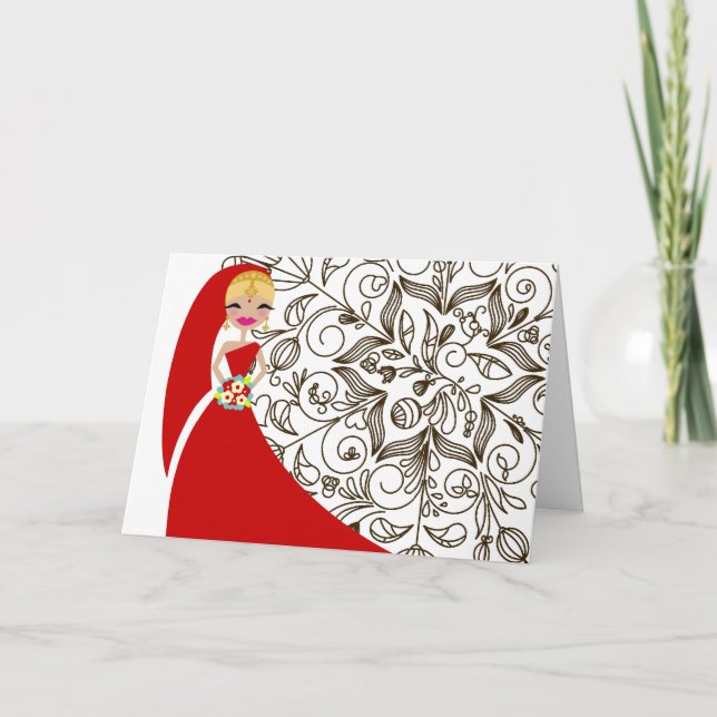 Convite 311 Henna versão 2 Updo Blonde Indian (Frente)