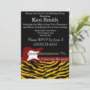 Convite #4 do aniversário da guitarra elétrica