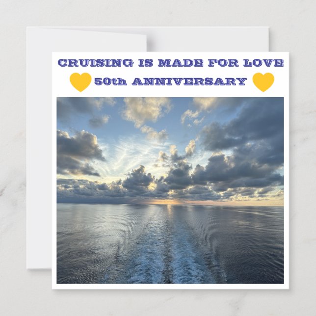 Convite 50th ANNIVERSARY CRUISE DOOR MAGNET (Frente)