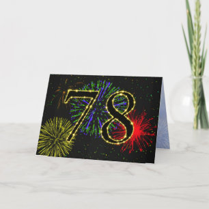 Convite 78th Birthday Party Invitation