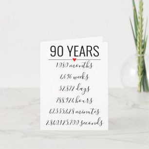 Convite 90th Birthday Card, milestone, retirement
