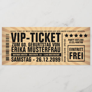 Convite a 60. Aniversário (personalisierbar)