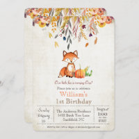 Convite à Abóbora e primeiro aniversario de Raposa