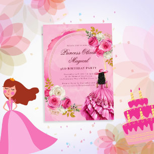 Convite à Aniversário da Princesa Real Rosa