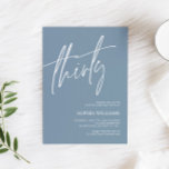 Convite à aniversário de 30 anos minimalista de az<br><div class="desc">*** Insira o H011 na pesquisa da loja para encontrar todos os itens correspondentes *** Ou visite nossa Coleção Minimalista de Azul Dusty. *** Este design de alta qualidade é fácil de personalizar para combinar as cores do casamento, estilos e temas. Para mais personalização, clique no link "Editar usando a...</div>