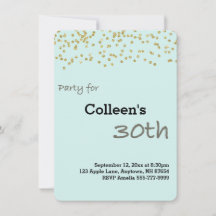 Convite à aniversário de 30 anos Personalização Do