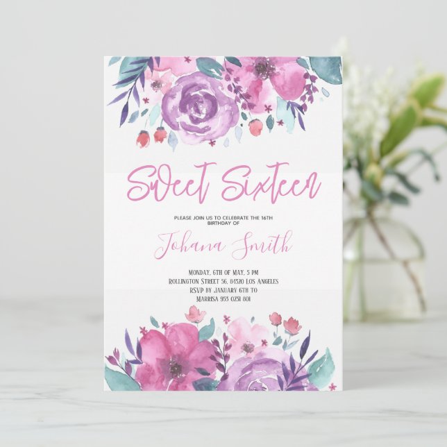 Convite à Aniversário do 16.º Aniversário do Azul  (Em pé/Frente)