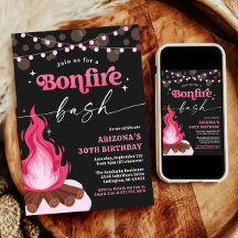 Convite à apresentação de Burgel cor-de-rosa moder